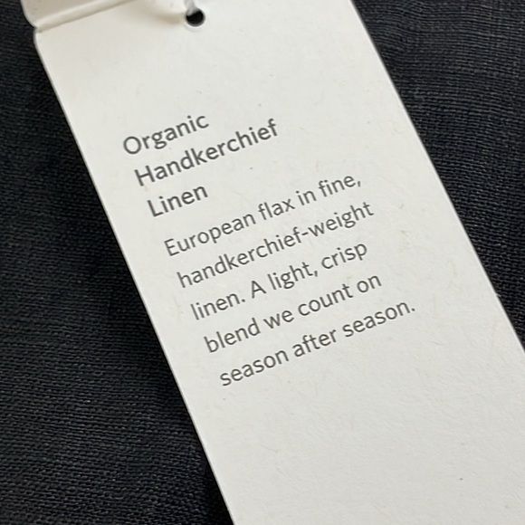 Eileen Fisher black organic linen bateau neck casual dress size S/P - Picture 8 of 8